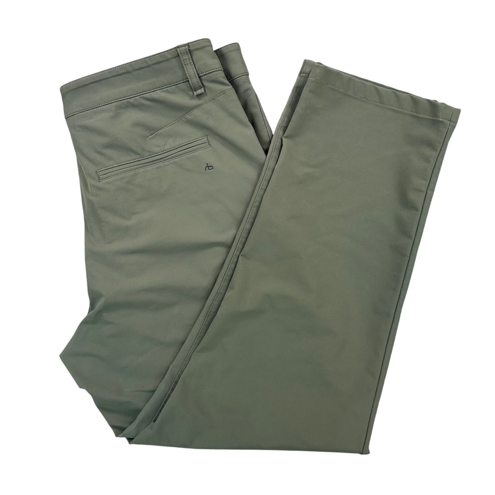 Rag & Bone Classic Chino Pants Men's 36x27 Olive Green Technical Stretch *Read